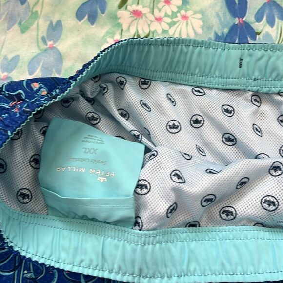 Peter Millar Seaside Collection Blue Octopus Swim Trunks - XXL - Picture 3 of 8